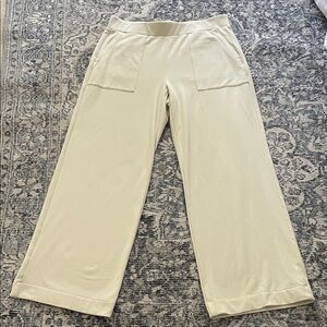 CAbi Cream Wide Leg Pants